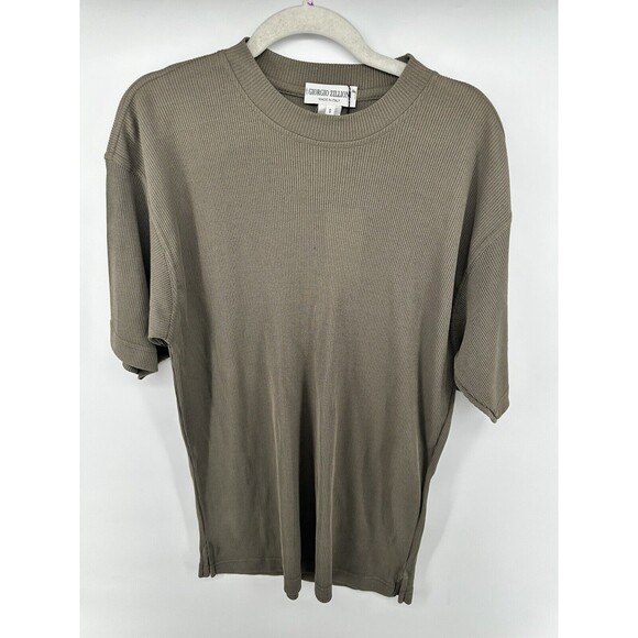 Vintage 1990s Giorgio Zillioni Textured Knit Made in Italy Size Small S Shirt